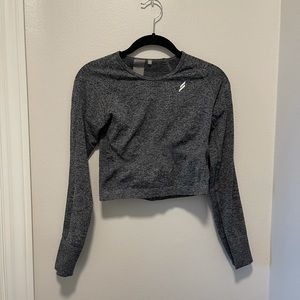 Long Sleeve Crop Workout Top - Do You Even